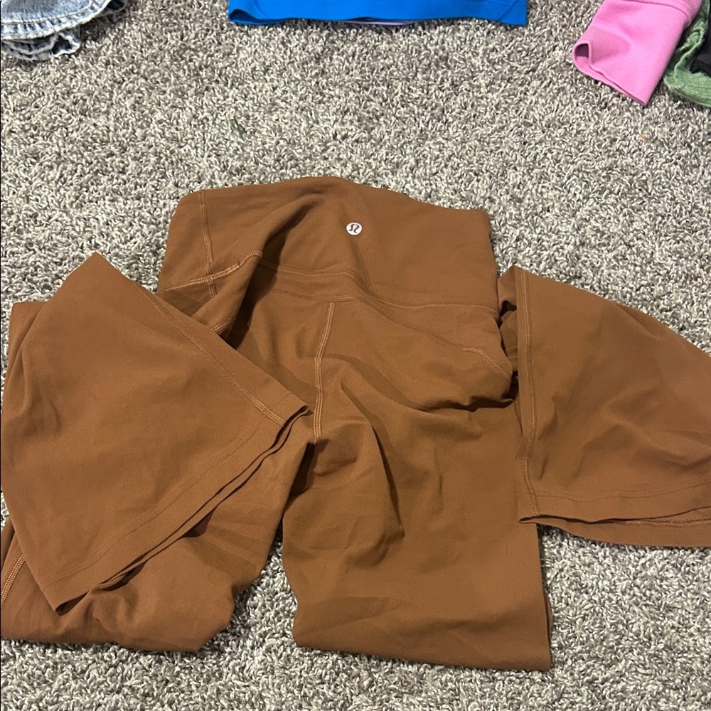 lululemon athletica Brown Wide Leg Pants